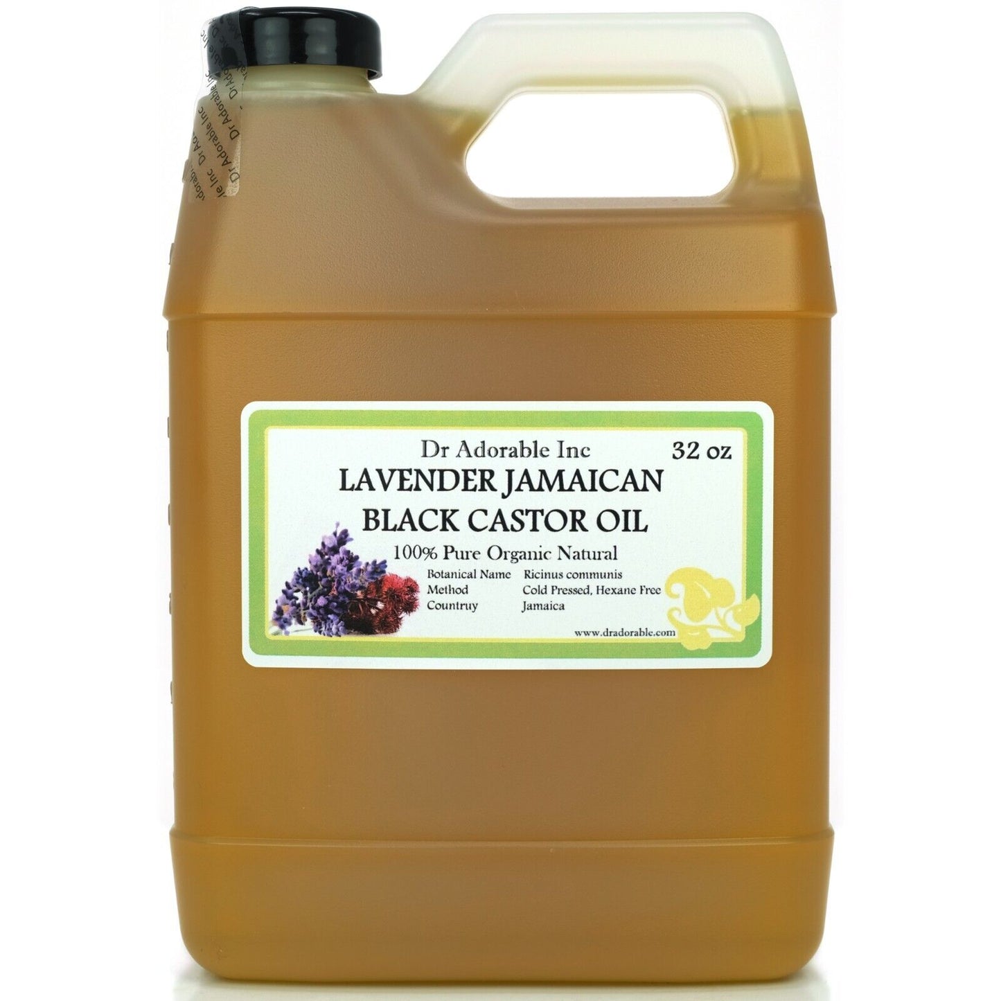 Natural Lavender Jamaican Black Castor Oil 100 % Pure Organic Healthy Hair Care