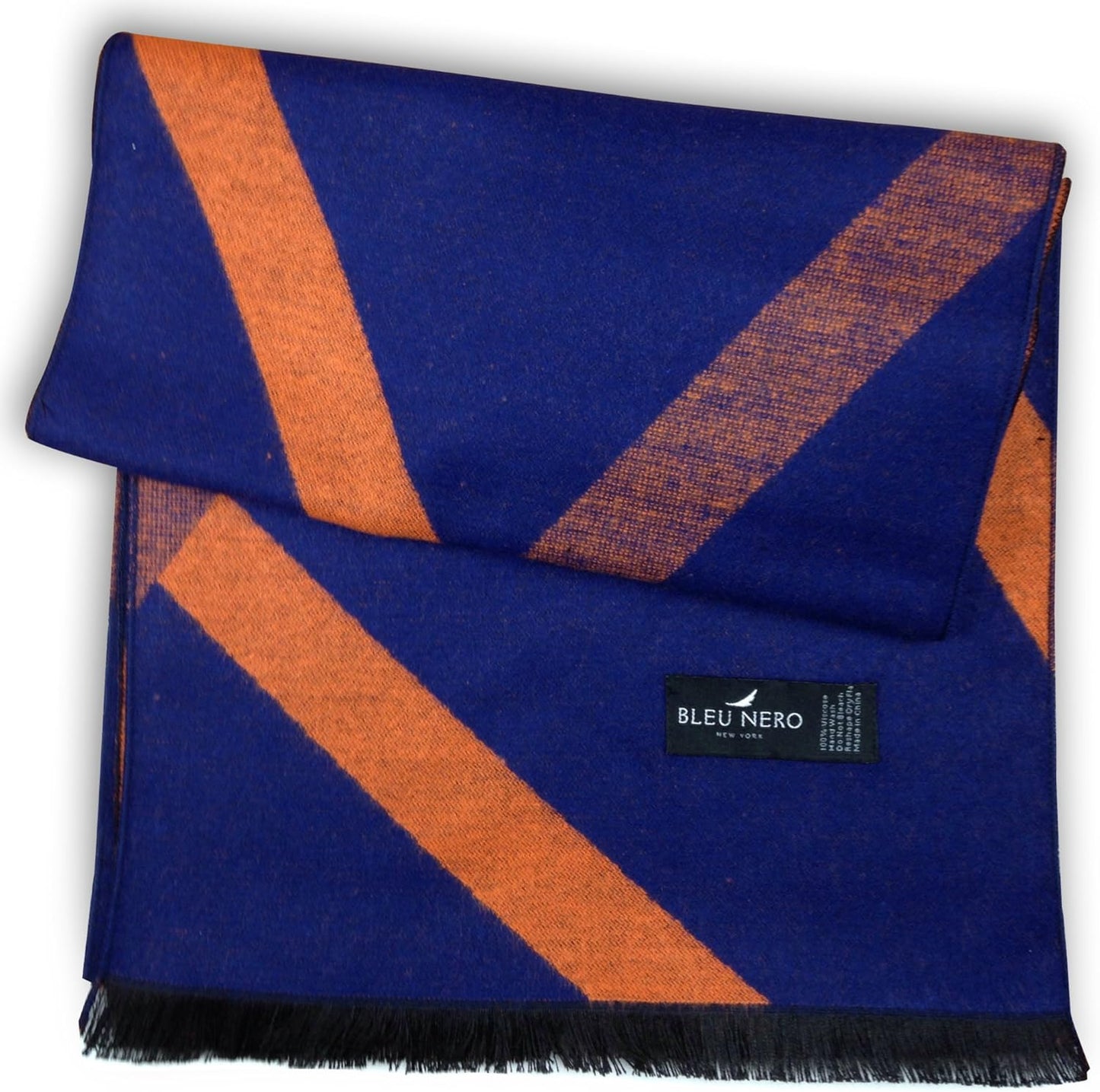 Bleu Nero Luxurious Winter Scarf Premium Cashmere Feel Unique Design Selection