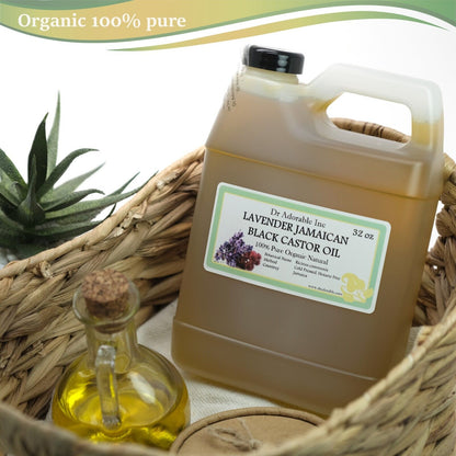 Lavender Jamaican Black Castor Oil Pure Organic Super Potent Healthy Hair Care