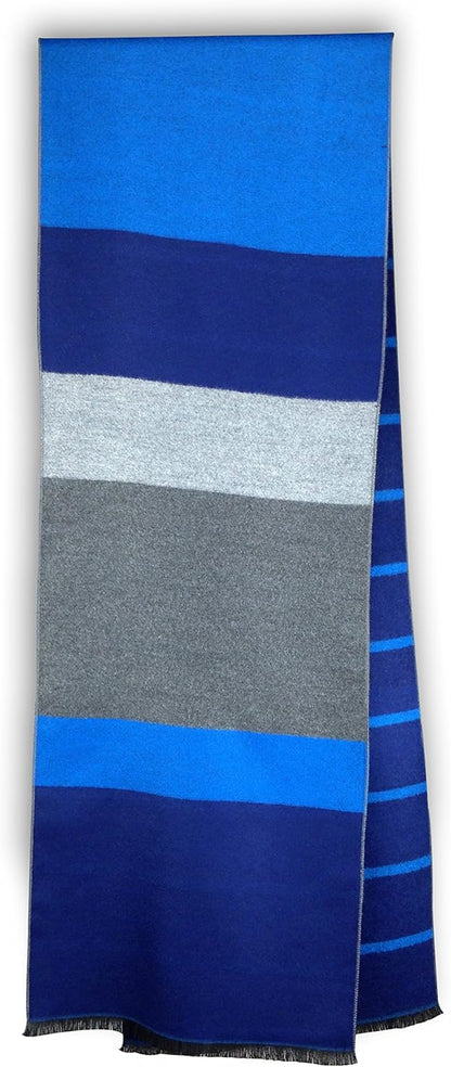 Bleu Nero Luxurious Winter Scarf Premium Cashmere Feel Unique Design Selection