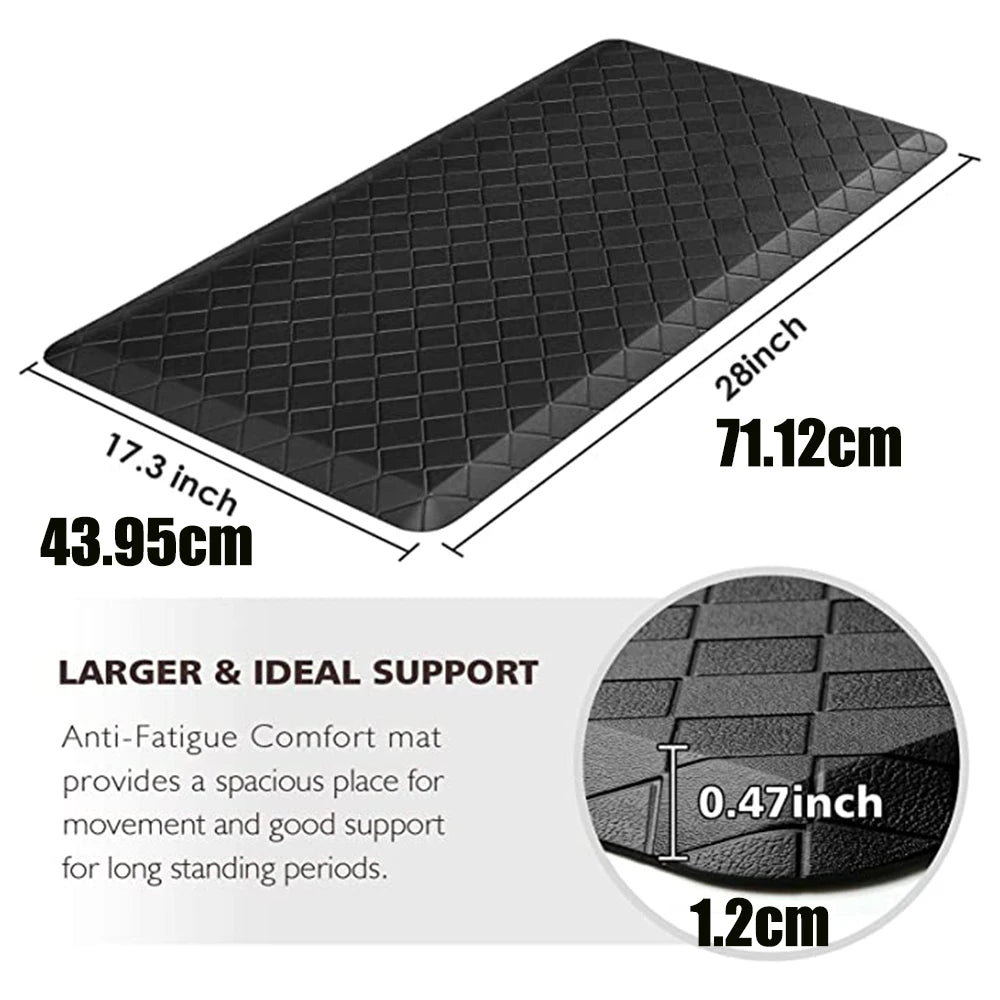 Kitchen Floor Mat Cushioned Anti-Fatigue Kitchen Rug Thick Waterproof Non-Slip Kitchen Mats for Kitchen Floor Office Sink