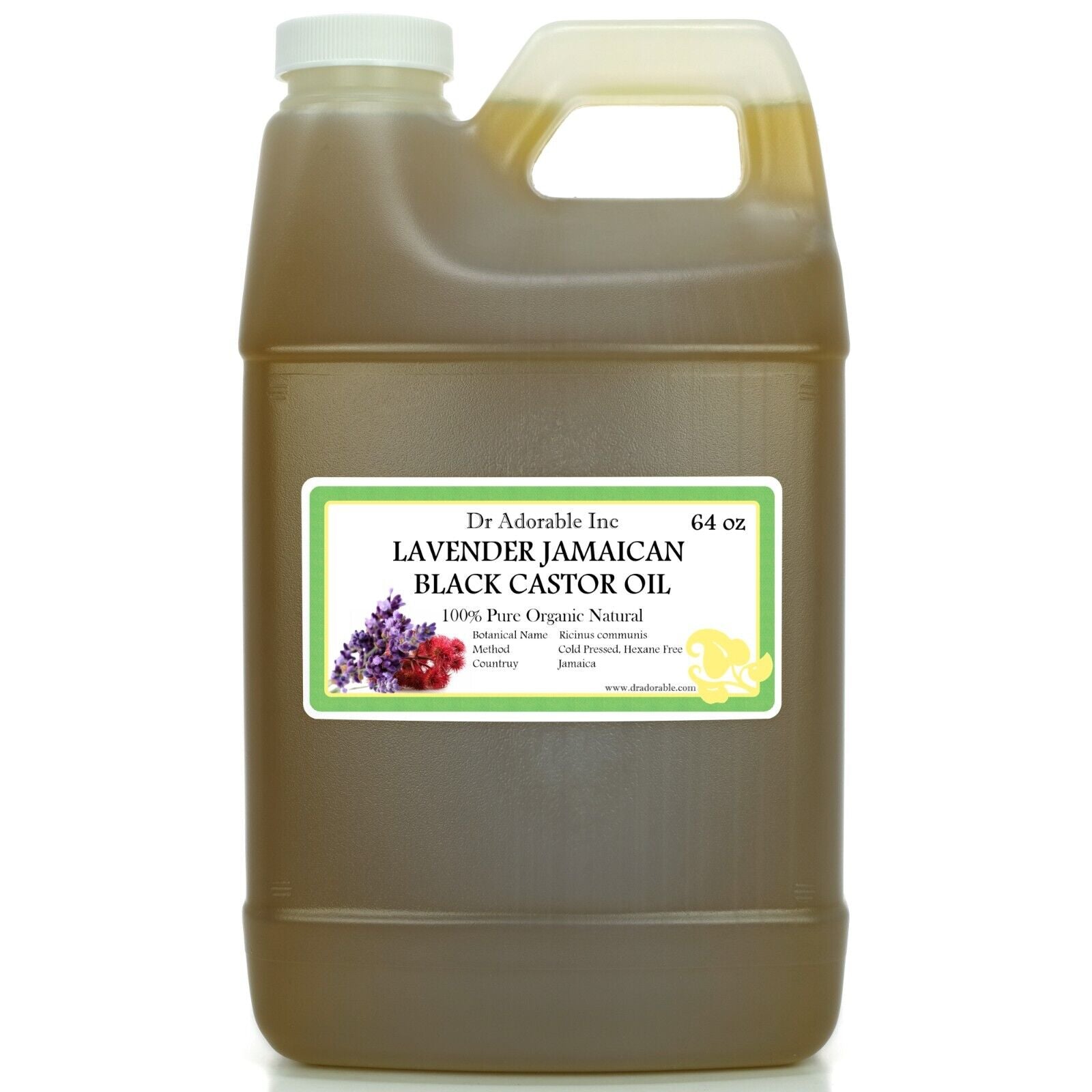 Natural Lavender Jamaican Black Castor Oil 100 % Pure Organic Healthy Hair Care