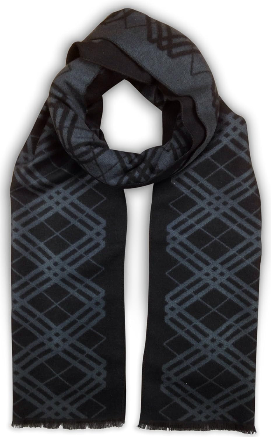 Bleu Nero Luxurious Winter Scarf Premium Cashmere Feel Unique Design Selection