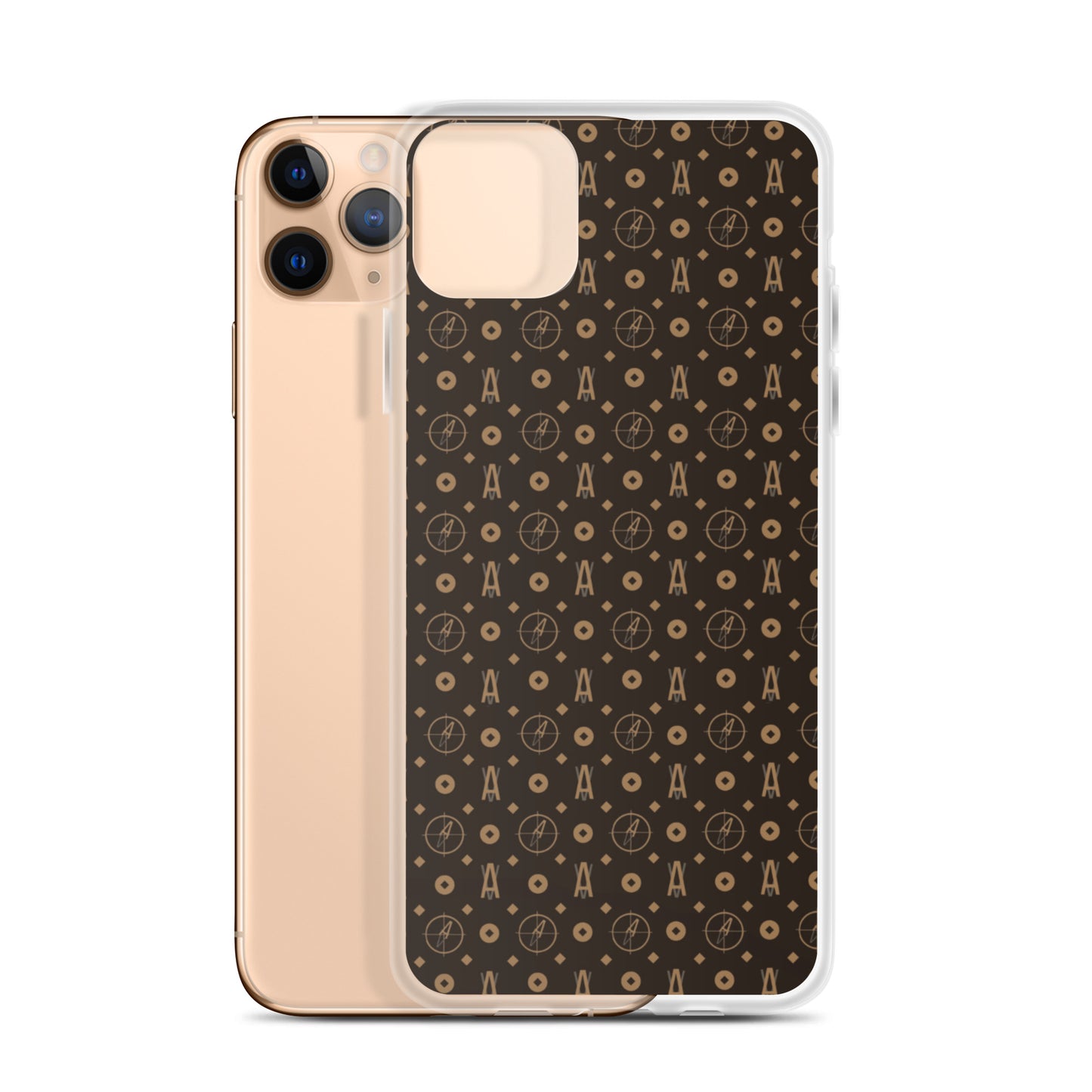 Ave Brown Clear Case for iPhone®