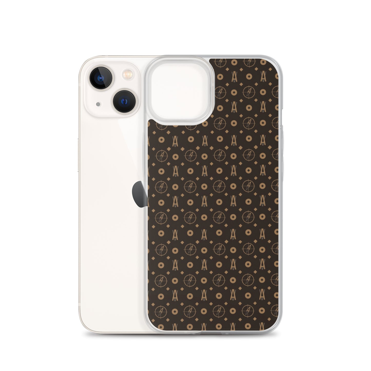 Ave Brown Clear Case for iPhone®