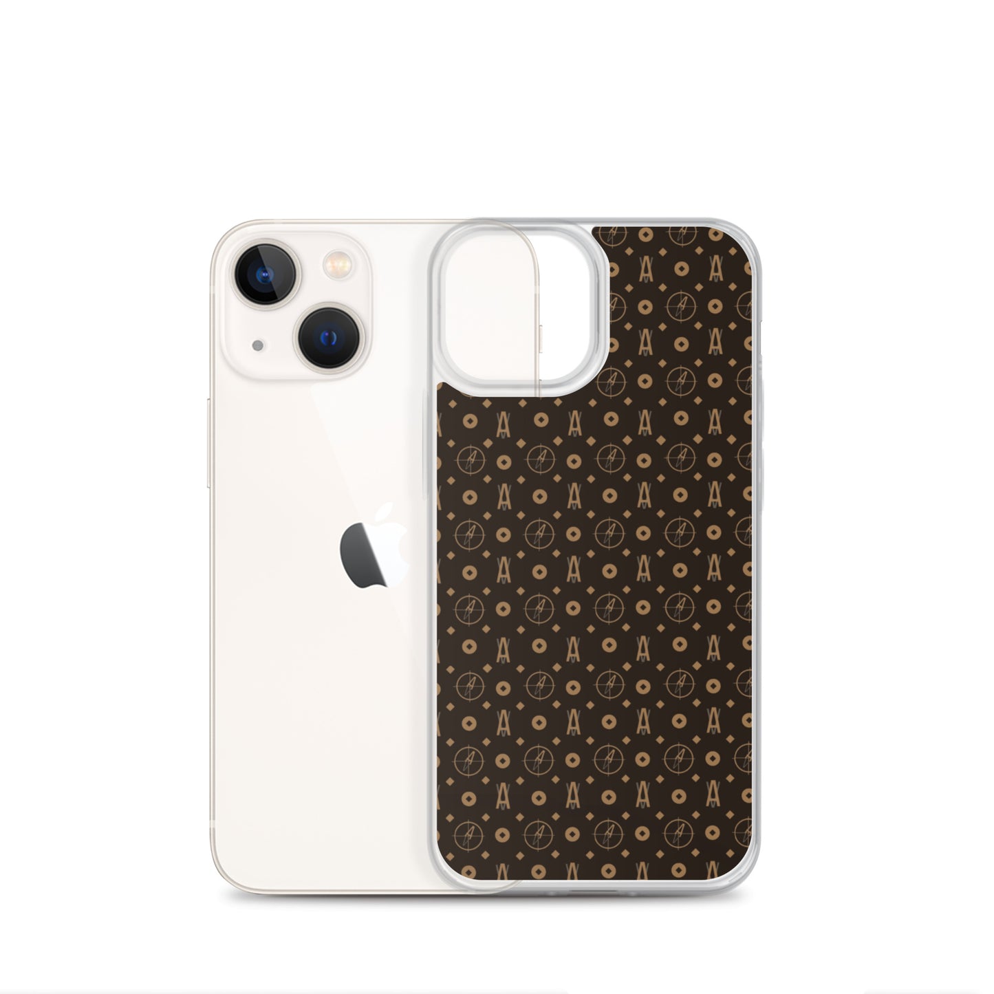 Ave Brown Clear Case for iPhone®