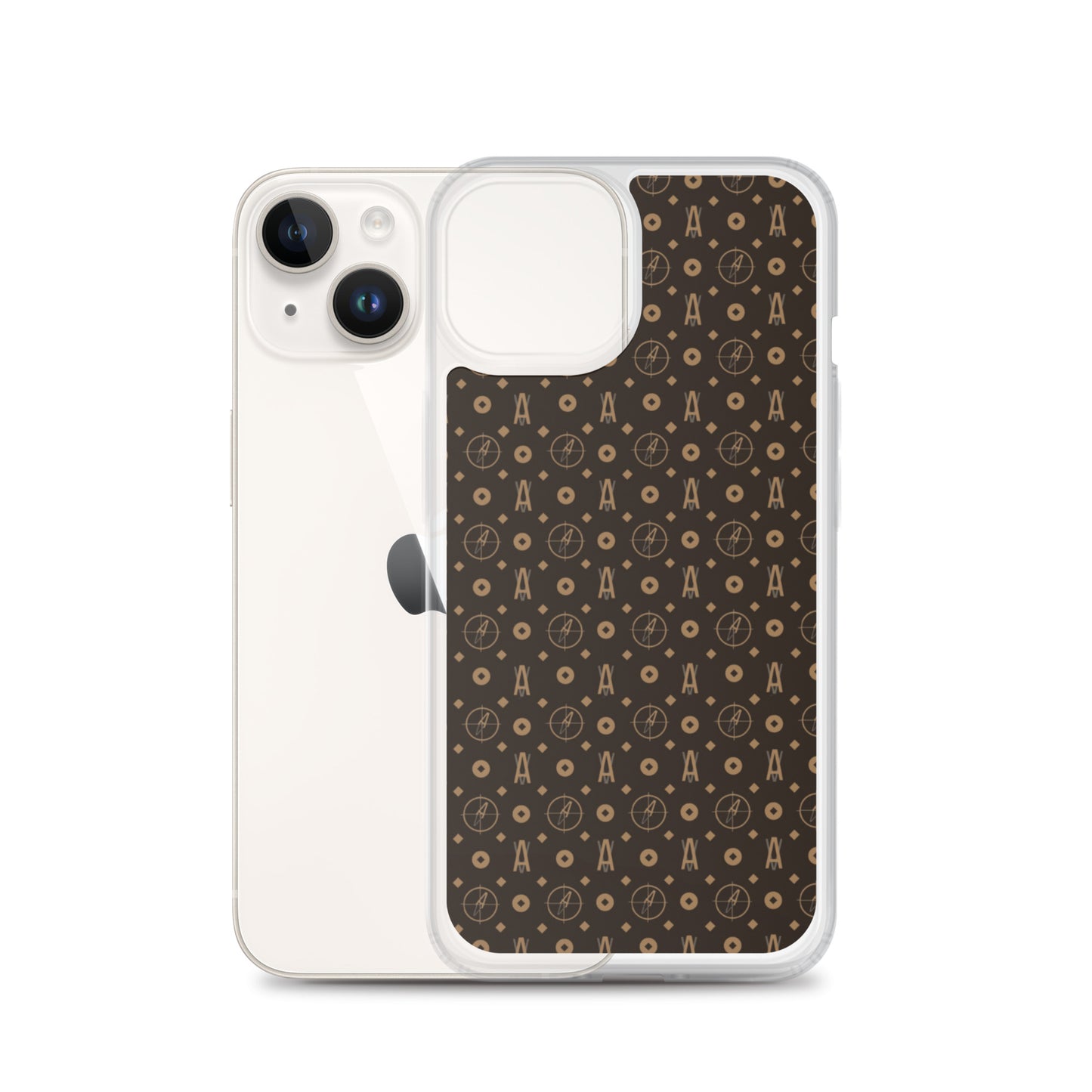 Ave Brown Clear Case for iPhone®