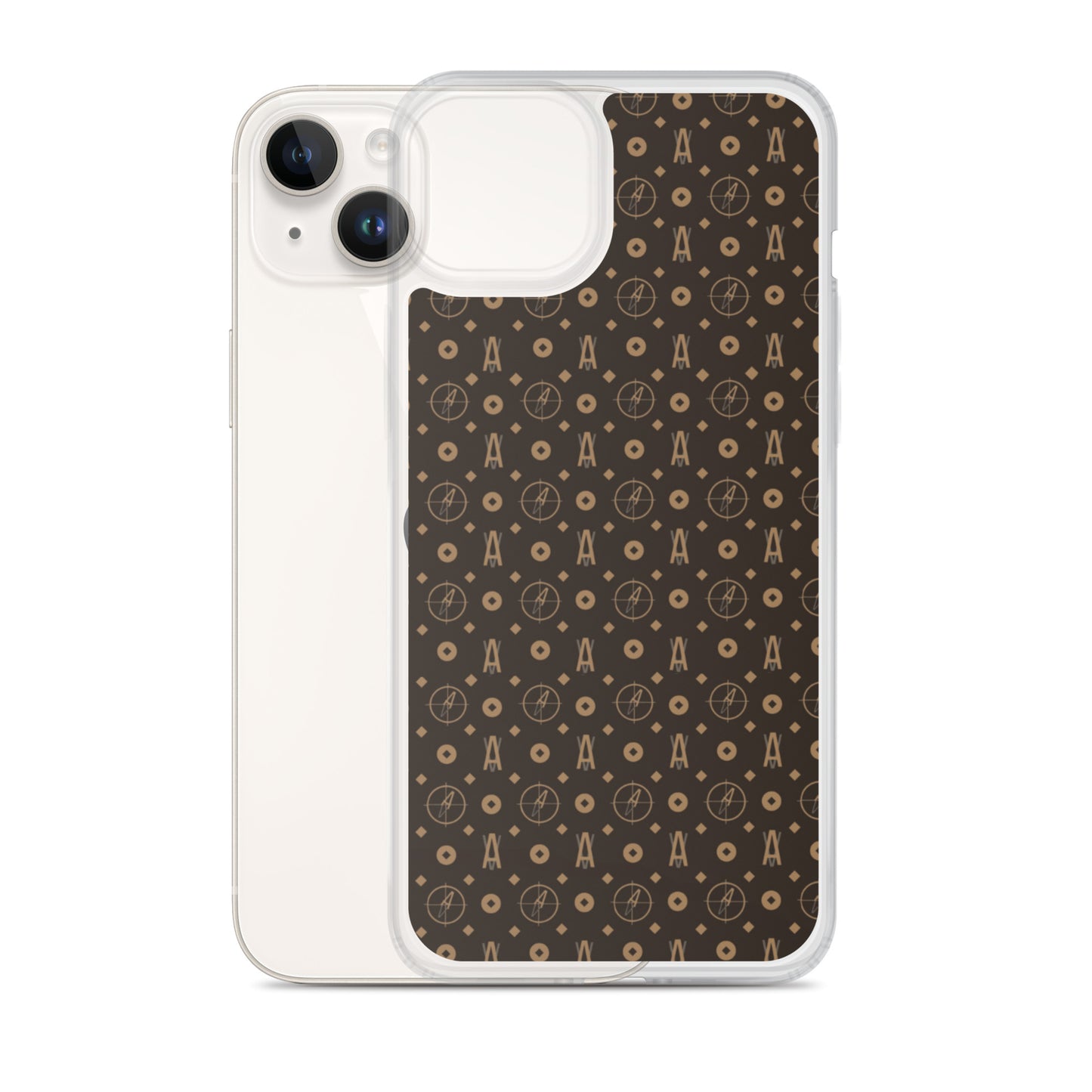 Ave Brown Clear Case for iPhone®