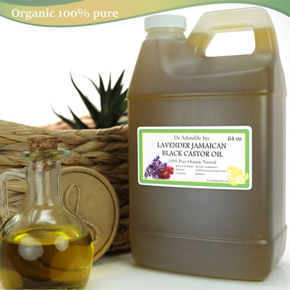 Lavender Jamaican Black Castor Oil Pure Organic Super Potent Healthy Hair Care