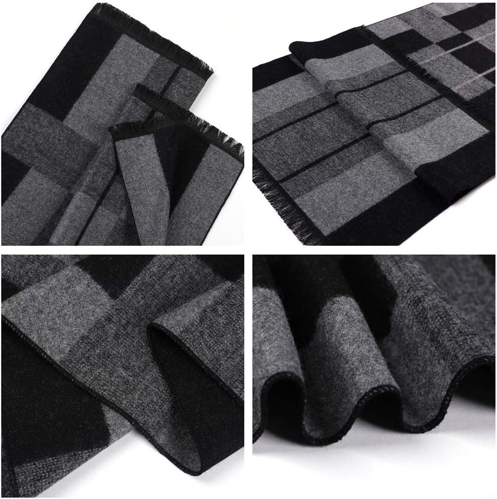 Cashmere Feel Scarf for Winter, Luxurious Unique Design Selection Scarf for Men & Women