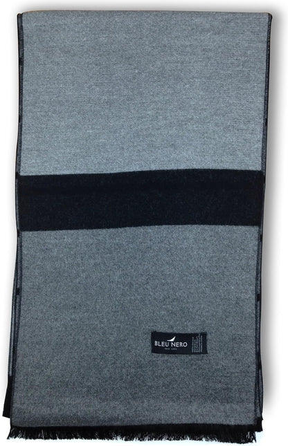 Bleu Nero Luxurious Winter Scarf Premium Cashmere Feel Unique Design Selection